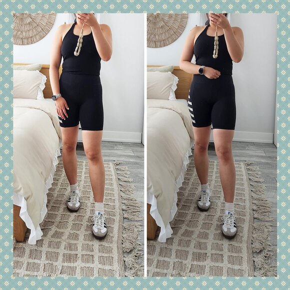 Superdry Training Lock Up Bike Shorts in Black - Picture 1 of 8